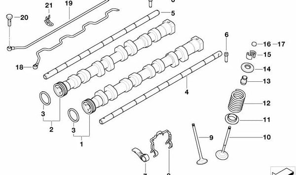 Válvula de admisión OEM 11347541340 para BMW E90 (Todos los modelos compatibles). Original BMW.