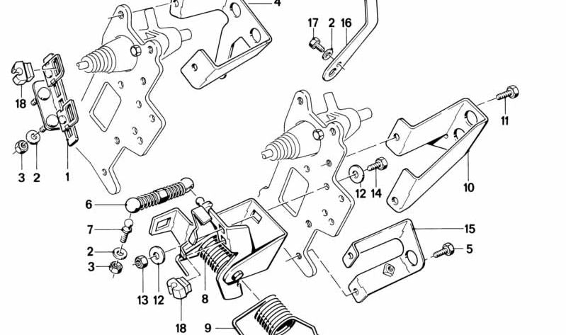 Pivote de bola para BMW E30, E28, E38 (OEM 13511287584). Original BMW