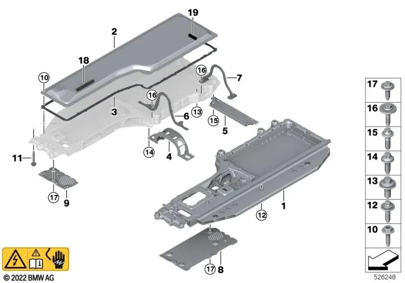 Kombischraube para BMW Serie 5 G60, Serie 7 G70 (OEM 61278838622). Original BMW