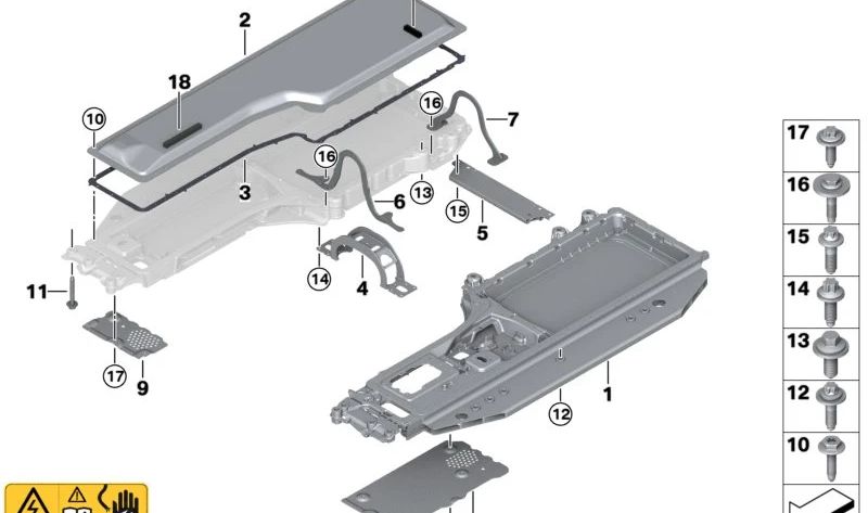 Almohadilla acolchada OEM 61278851692 para BMW (Modelos compatibles: E81, E82, E87, E88, F20, F21, F22, F23, F30, F31, F32, F33, F34, F36, E90, E91, E92, E93, G20, G21, G30, G31, G32). Original BMW