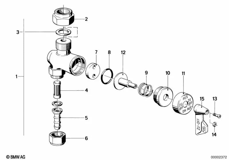 Manguera de acoplamiento para BMW R 248 (OEM 16121233369). Original BMW