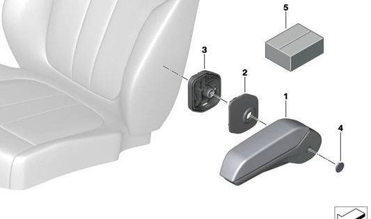 Tampa de proteção para BMW X7 G07, G07N (OEM 52209891121). BMW original