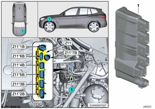 Módulo de Suministro Integrado para BMW G70, F95N, G05N, F96N, G06N, G07N (OEM 12639847085). Original BMW