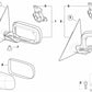 Beheizbarer Außenspiegel mit Memory für die linke Seite für BMW 3er E46 (OEM 51167153107). Original BMW