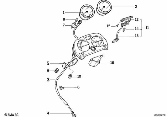 Bügel para BMW E53, E70, F07, F10, F11, F06, F12, F13, F01N, F02N (OEM 46632315114). Original BMW