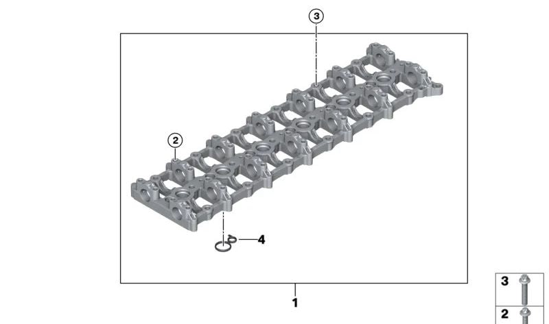 Carcasa de control para BMW G20, G21, G30, G31, G32, G11, G12, G14, G15, G16, G01, G02, G05, G06, G07 (OEM 11318570147). Original BMW