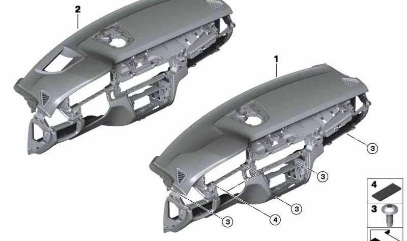 Pantalla Head-Up Display OEM 51459298600 para BMW F15 (X5). Original BMW.