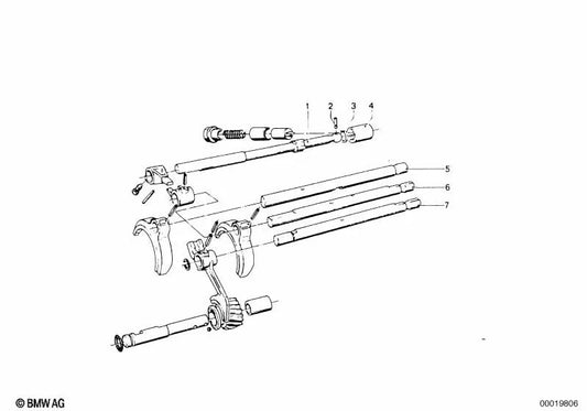 Gear shift lever for BMW various models/series (OEM 23311200418). Original BMW