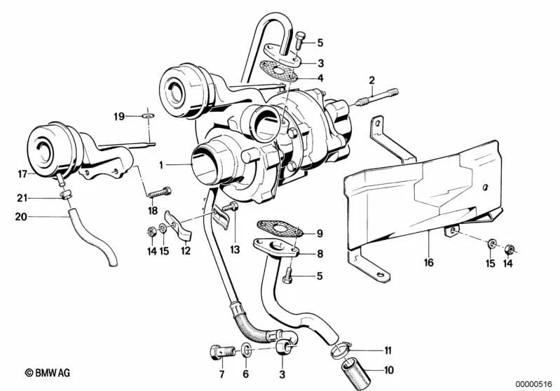 Junta sin amianto para BMW E28 (OEM 11422244152). Original BMW