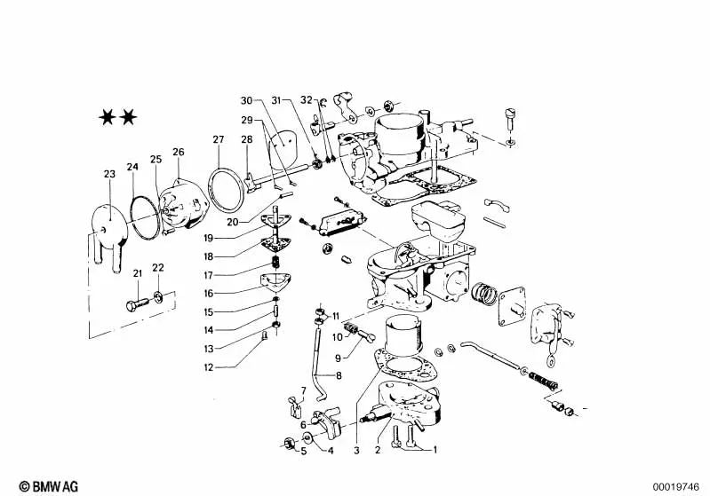 Junta para BMW E46, F30 (OEM 13110739121). Original BMW