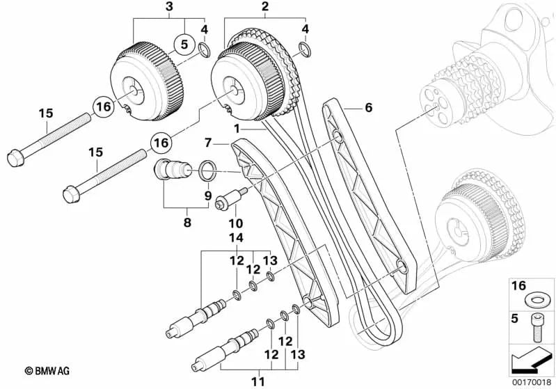 O-Ring para BMW E90, E90N, E92, E92N, E93, E93N (OEM 11367839292). Original BMW