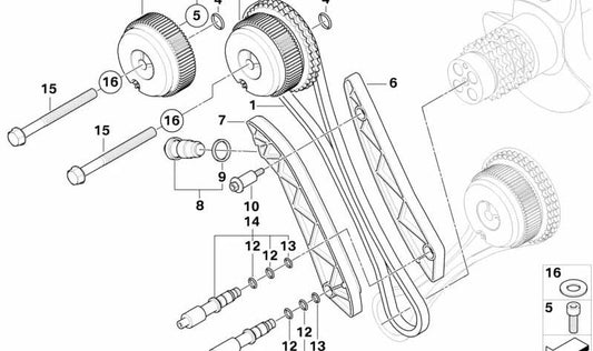 O-Ring para BMW E90, E92, E93 (OEM 11317840983). Original BMW