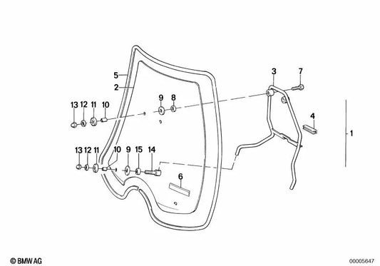 Tapa para BMW R248 (OEM 46631233609). Original BMW.