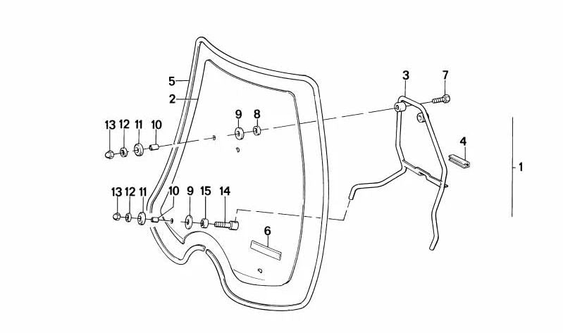 Bolzen para BMW R248 (OEM 46631233608). Original BMW