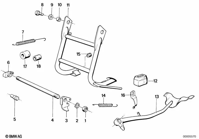 Spring di trazione per BMW, diversi modelli e serie (OEM 46521234514). BMW originale