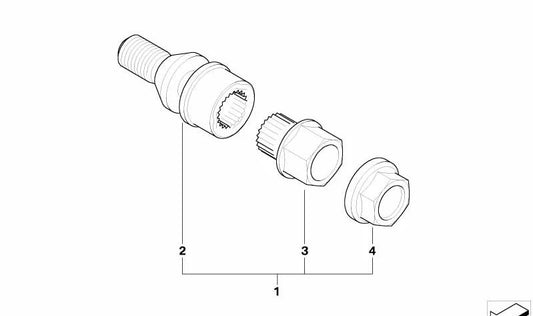 OEM code adapter 36136752766 for BMW E53. Original BMW.