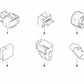 Uncodiertes Stiftgehäuse für BMW 3er E46, E90, E90N, E91, E91N, E92, E92N, E93, E93N, X5 E70, E70N (OEM 61136905999). Original BMW.