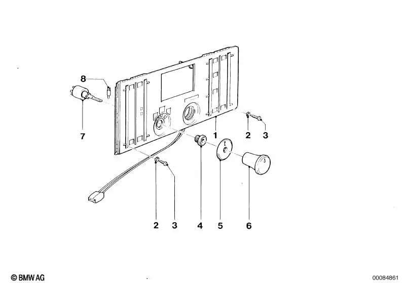 Interruptor del Ventilador para BMW Serie 3 E21 (OEM 61311363444). Original BMW