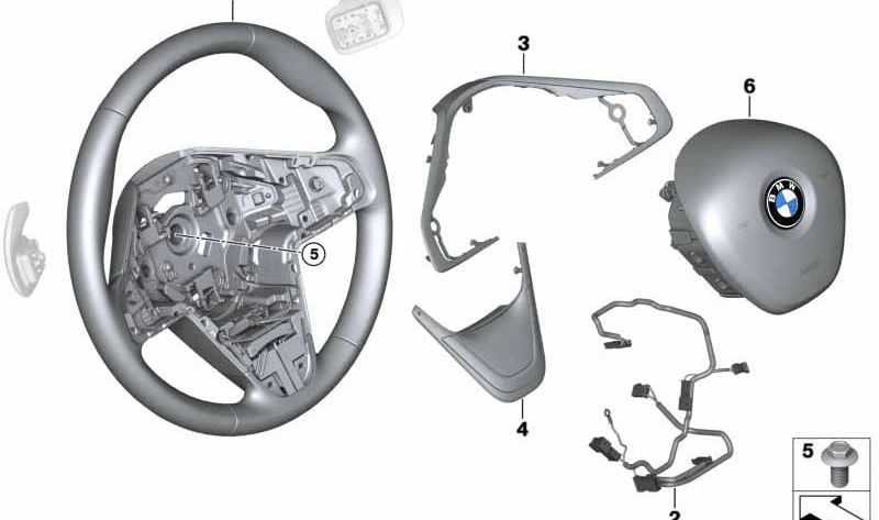 Cable de conexión para BMW F45, F46, F48, F39 (OEM 32307943234). Original BMW