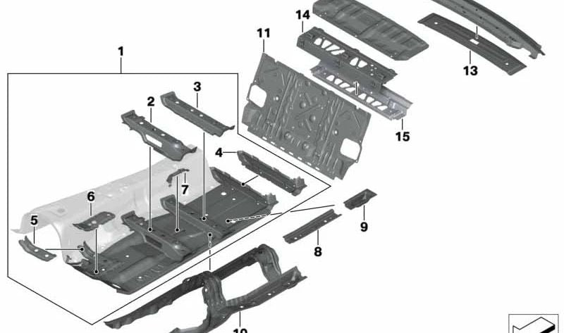 Schließen des Rahmenfensters OEM 41117413093 für BMW G11, G12. Original BMW.