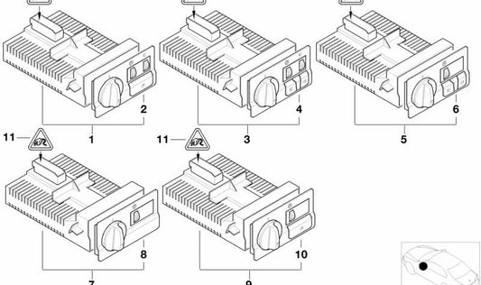 Unidad de Control de Luz para BMW E46 (OEM 61319133023). Original BMW