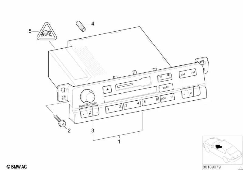 Carcasa de conector para varios modelos/series de BMW (OEM 61131390416). Original BMW