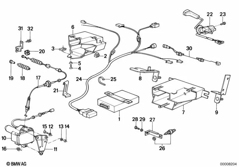 Interruptor para BMW Serie 5 E28 (OEM 61311377231). Original BMW