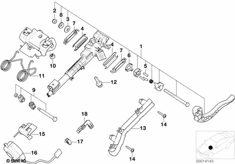 Friction ring for BMW E46, X3 E83 (OEM 32301095759). Original BMW