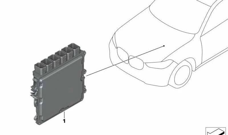 Unidad de Control DME para BMW Serie 5 G30N, Serie 7 G11N, G12N, X5 G05 (OEM 12145A46268). Original BMW.