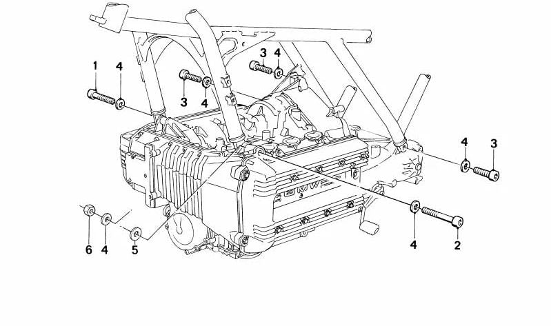 Zylinderschraube für BMW E65, K41, K23, K25, K33, R22, R28 (OEM 07119905509). Original BMW