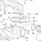 Ringage joint torique pour la série BMW 3 E36, 5 Série E34 (OEM 11611437690). BMW d'origine