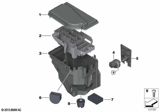 Fan Cover for BMW E53 X5 (OEM 12901438983). Original BMW