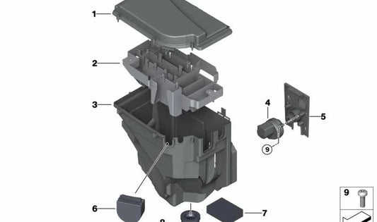 Unità di controllo OEM 12901716080 per BMW E53. BMW originale.