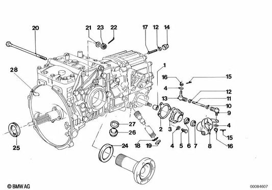 Junta de estanqueidad para BMW E21, E12, E28, E24, E23 (OEM 07119963106). Original BMW