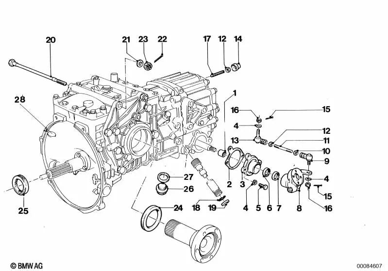 Spring washer for various BMW models/series E21, E30, E12, E28, E34, E24, E23 (OEM 07119932093). Genuine BMW