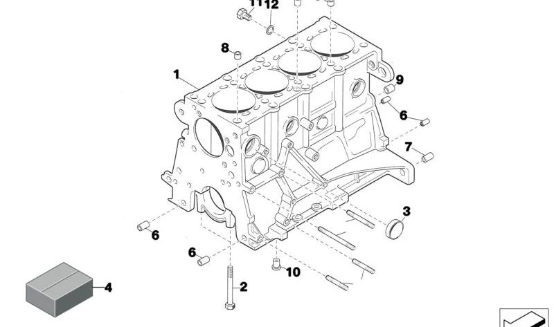 OEM Oil Tobera 11111417435 für BMW E30, E32, E34, E36, E39, E46, Z3. Original BMW.