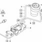 Balona neumática trasera OEM 37126790081 para BMW E70, E71, E72. Original BMW.