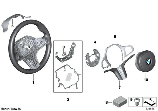 Volante de cuero M para BMW F40, F44, G42, G20, G21, G22, G23, G26, G29 (OEM 32308746687). Original BMW