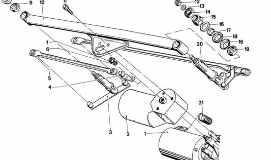 Amortiguador (pieza de amortiguación) OEM 61611355819 para BMW E12. Original BMW.