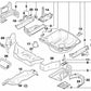 Larguero trasero derecho para BMW Serie 3 E46 (OEM 41118231752). Original BMW