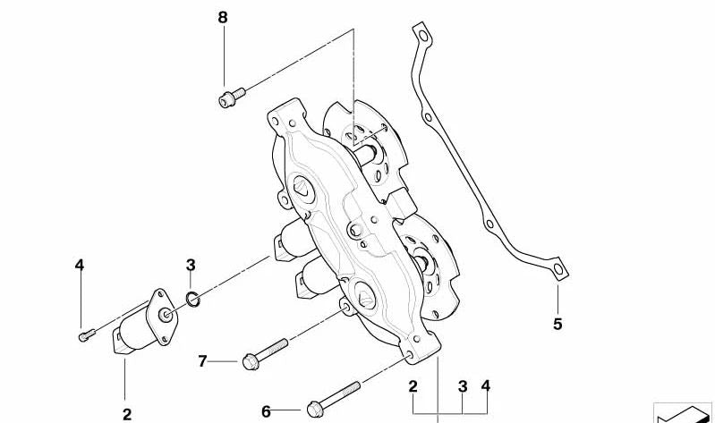 Junta metálica OEM 11367836242 para BMW E60, E61, E63, E64 (Modelos Serie 5 y Serie 6). Original BMW.