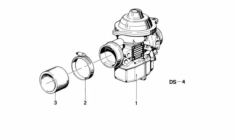 Carburador derecho para BMW R 248 (OEM 13111337688). Original BMW