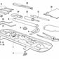 Tornillo de chapa avellanado para BMW E21, E30, E36, E12, E28, E34, E60N, E61N, F10, F11, F90, G30, G31, G60, G61, G90, I12, I15 (OEM 07119904431). Original BMW