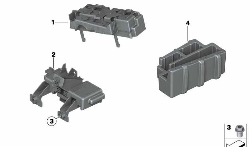 Separador de maletero OEM 61359234463 para BMW F25 (X3), F26 (X4). Original BMW