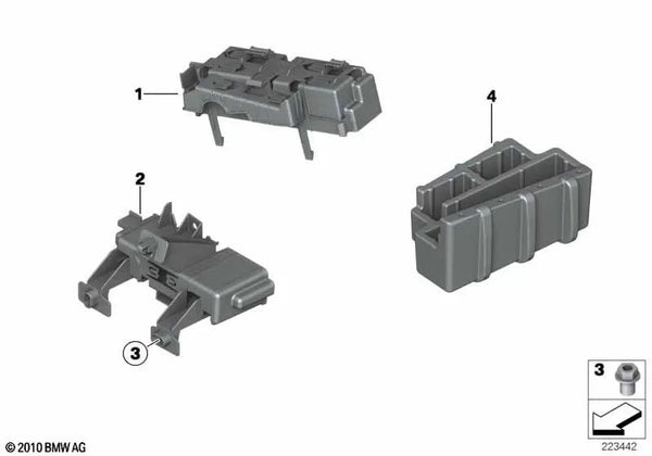 Soporte CAS / ZGM / KAFAS para BMW F25, F26 (OEM 61359216244). Original BMW