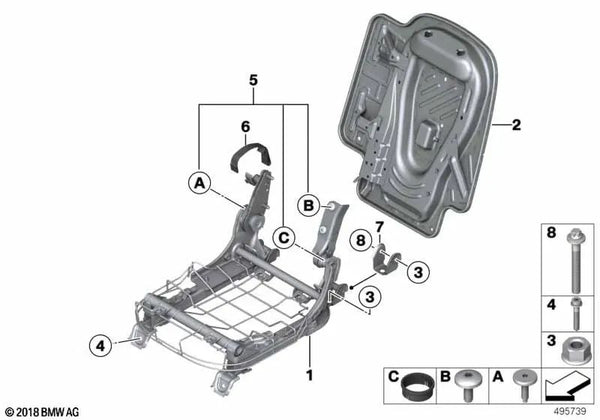 Tornillo hexagonal para varios modelos/series de BMW (OEM 07119907890). Original BMW