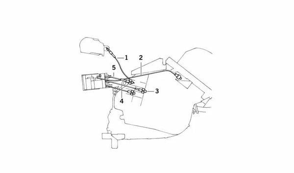 Cable Bowden para BMW Serie 5 E34 (OEM 64118390576). Original BMW