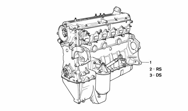 Juego de Piezas de Montaje del Motor para BMW E34, E24, E32 (OEM 11009059197). Original BMW