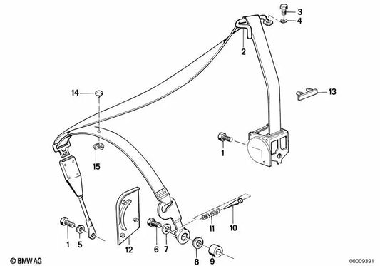 Druckfeder für BMW 3er E30 (OEM 72111940057). Original BMW