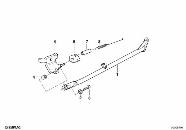 Soporte lateral para BMW, F07, F10, F11, F06, F12, F13, F01N, F02N (OEM 46532330355). Original BMW